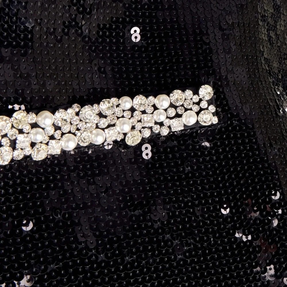 Veronica Beard Perry Pearl-Trim Sequin Skirt
Size 6.  Worn once - Picture 4 of 8